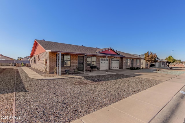 ranch-style house with a garage