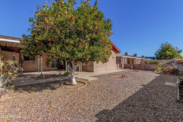 rear view of property with a patio