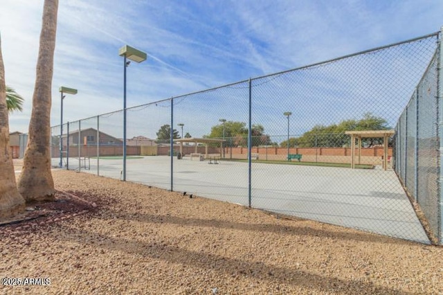 view of tennis court