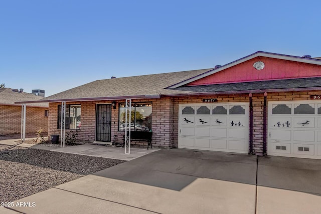 ranch-style house with a garage