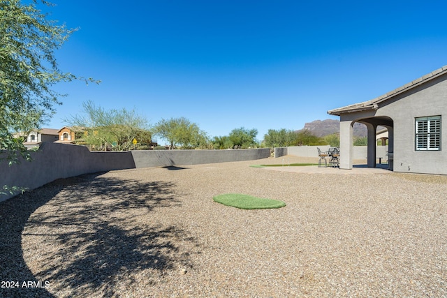 4126 S Last Chance Trl, Gold Canyon, AZ 85118 - view of yard with fence and a patio area