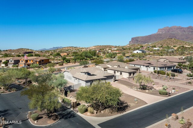 4126 S Last Chance Trl, Gold Canyon, AZ 85118 - aerial view of residential area with mountains
