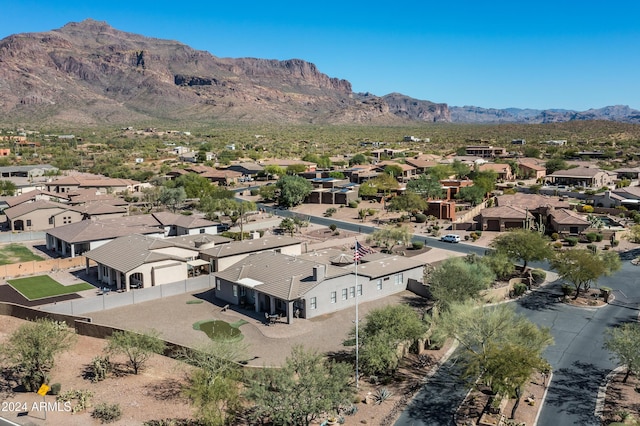 4126 S Last Chance Trl, Gold Canyon, AZ 85118 - aerial view of residential area with mountains