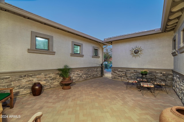 4126 S Last Chance Trl, Gold Canyon, AZ 85118 - view of patio featuring a gate