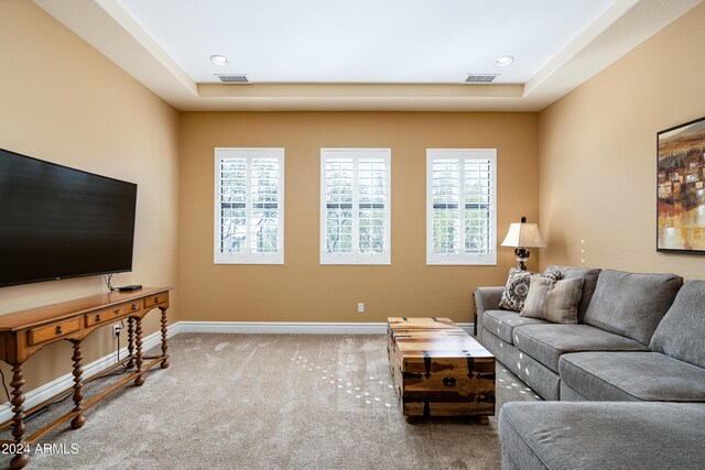 4126 S Last Chance Trl, Gold Canyon, AZ 85118 - living room with carpet floors and baseboards