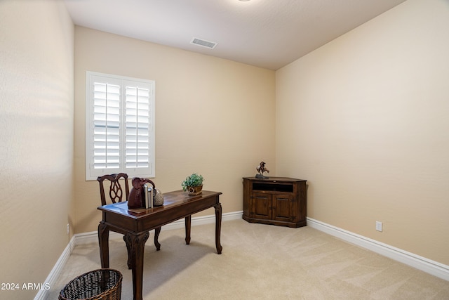 4126 S Last Chance Trl, Gold Canyon, AZ 85118 - office area with baseboards and light colored carpet