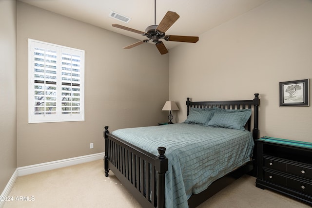4126 S Last Chance Trl, Gold Canyon, AZ 85118 - bedroom featuring carpet floors, baseboards, and ceiling fan