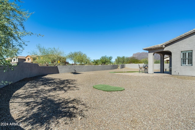 4126 S Last Chance Trl, Gold Canyon, AZ 85118 - view of yard featuring fence and a patio