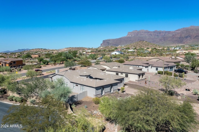 4126 S Last Chance Trl, Gold Canyon, AZ 85118 - aerial perspective of suburban area with a mountainous background