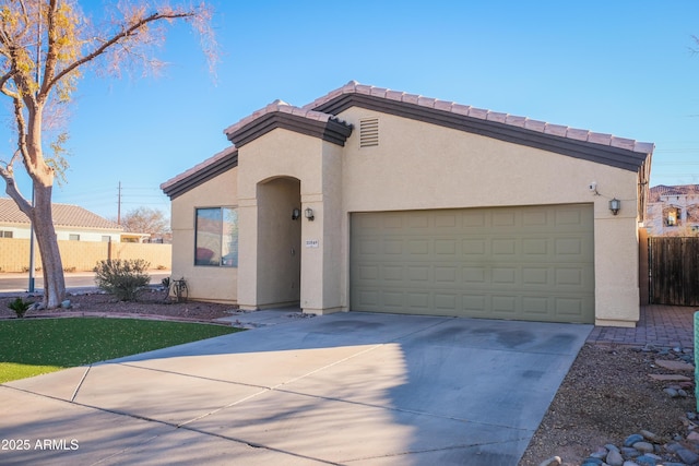 view of front of home featuring a garage