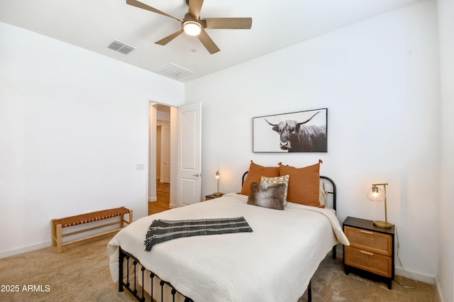 28722 N 133rd Ln, Peoria, AZ 85383 - bedroom featuring baseboards, visible vents, and light carpet