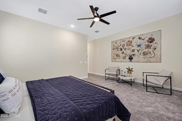8027 W Northview Ave, Glendale, AZ 85303 - bedroom with carpet and ceiling fan