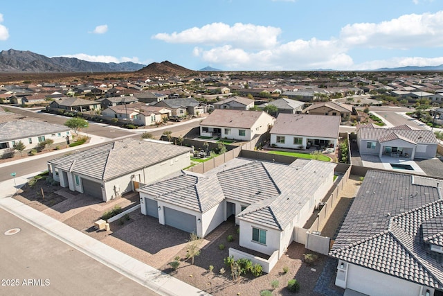 aerial view featuring a mountain view