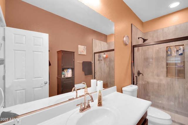 4408 W Summerside Rd, Laveen, AZ 85339 - bathroom with a shower stall and vanity