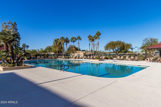 view of pool with a patio area