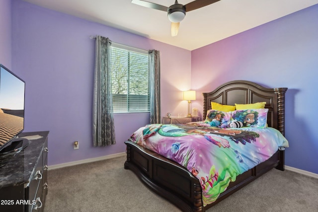 26049 W Matthew Dr, Buckeye, AZ 85396 - carpeted bedroom with baseboards and a ceiling fan