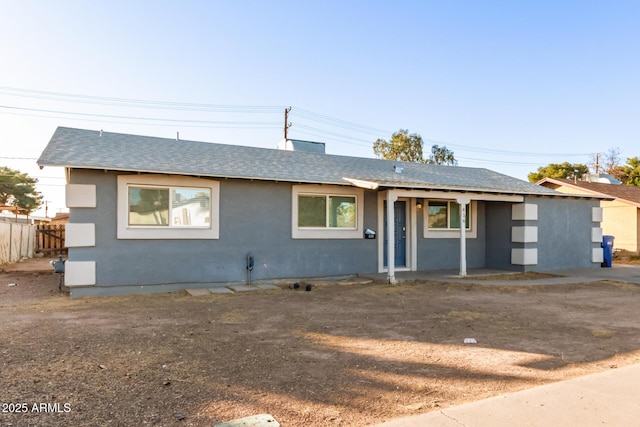 view of ranch-style home