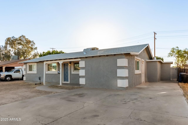 view of ranch-style home