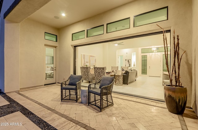 view of patio / terrace featuring an outdoor living space