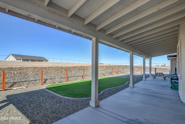 view of patio / terrace with a fenced backyard