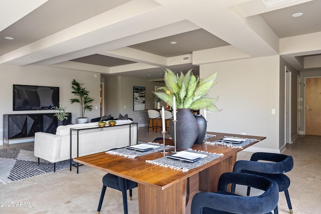 view of dining area