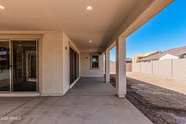 view of patio / terrace with a fenced backyard