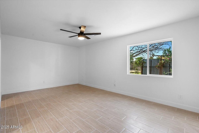 4400 N 20th St, Phoenix, AZ 85016 - unfurnished room with ceiling fan and light wood finished floors