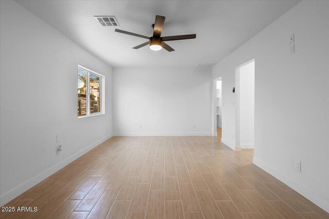 4400 N 20th St, Phoenix, AZ 85016 - unfurnished room featuring ceiling fan and light wood-style flooring