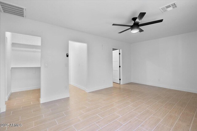 4400 N 20th St, Phoenix, AZ 85016 - empty room with a ceiling fan and light wood finished floors