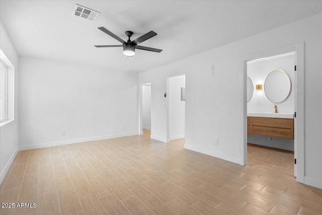 4400 N 20th St, Phoenix, AZ 85016 - unfurnished room with ceiling fan and light wood-style floors