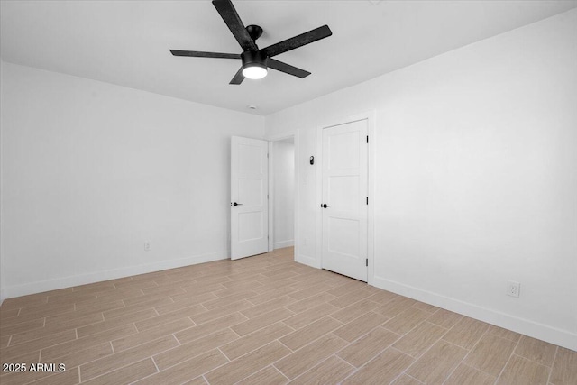 4400 N 20th St, Phoenix, AZ 85016 - spare room with light wood-type flooring and ceiling fan
