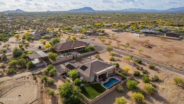 28309 N 156th Way, Scottsdale, AZ 85262 - bird's eye view of mountains and a pool area