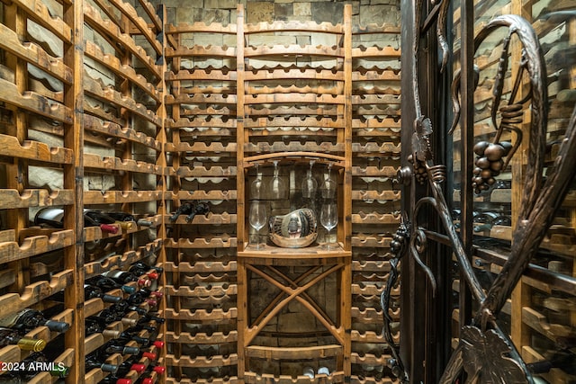 view of wine room