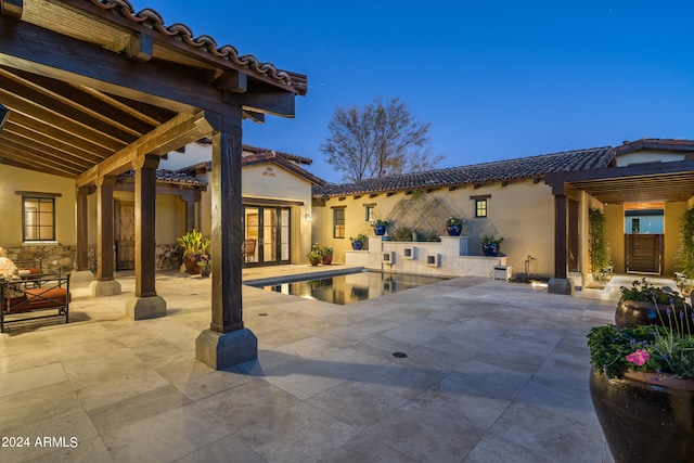 view of pool with a patio