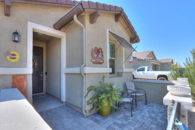 view of home's exterior featuring a patio area