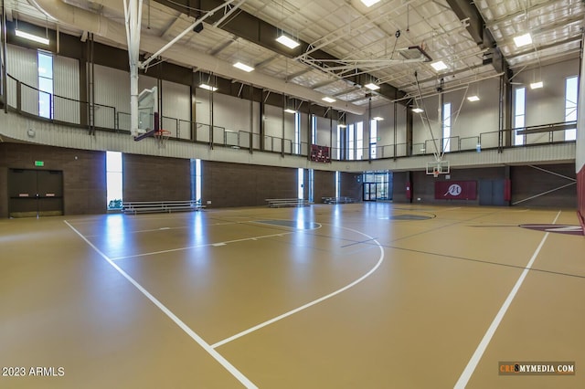 view of sport court with community basketball court