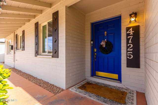 view of property entrance