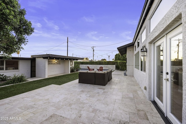 view of patio / terrace featuring outdoor lounge area