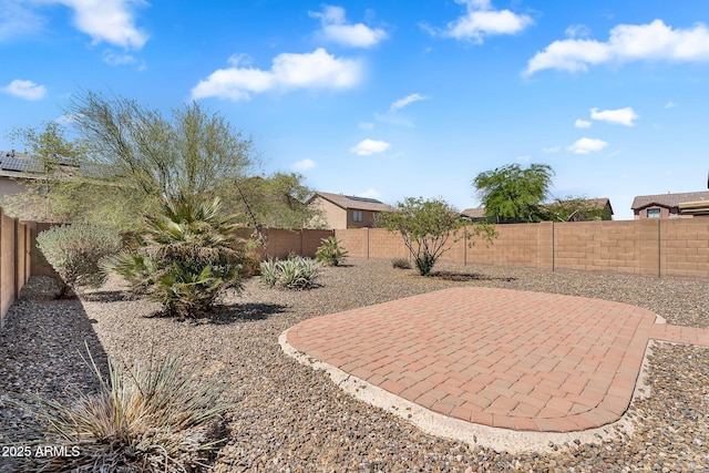 8071 W Georgetown Way, Florence, AZ 85132 - fenced backyard featuring a patio