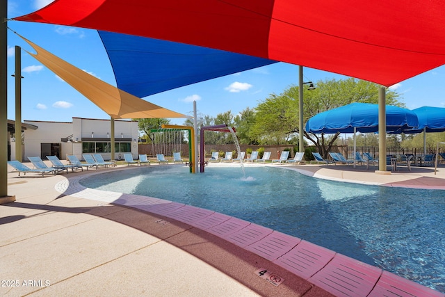8071 W Georgetown Way, Florence, AZ 85132 - community pool with a patio area