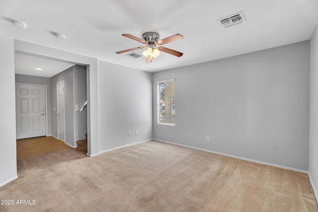8071 W Georgetown Way, Florence, AZ 85132 - carpeted empty room featuring a smoke detector, ceiling fan, and baseboards