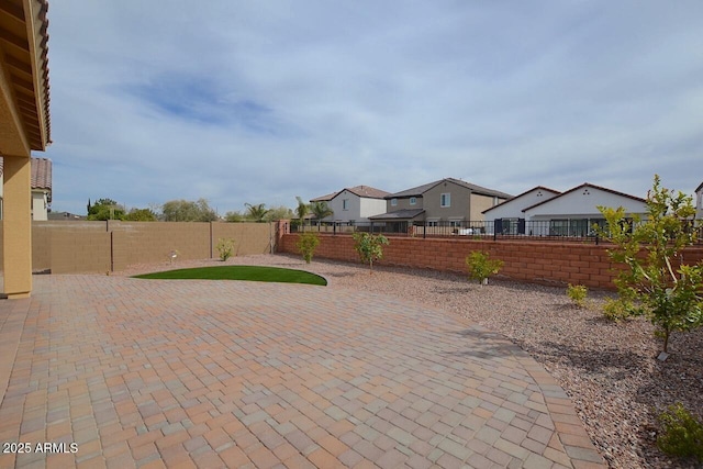 view of patio / terrace with a fenced backyard