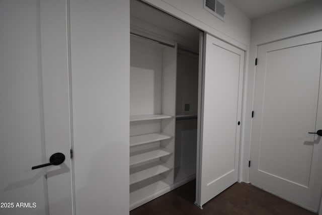 closet with visible vents