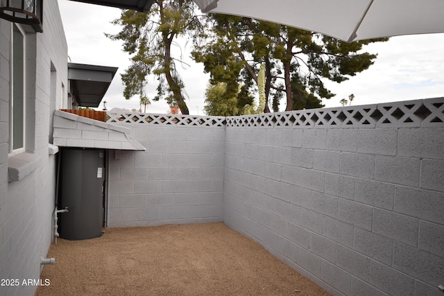 view of patio / terrace featuring a fenced backyard