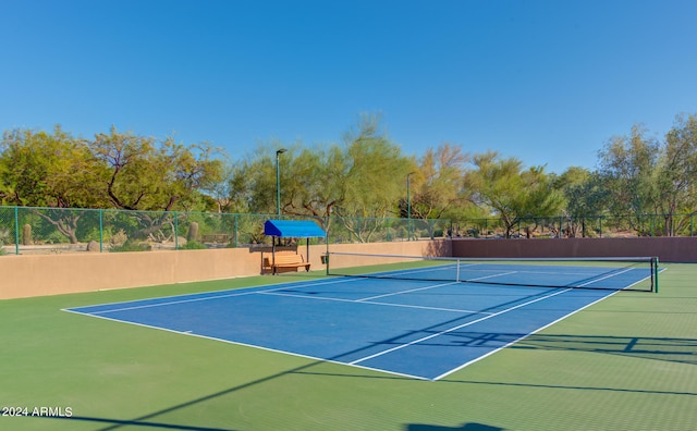 view of tennis court