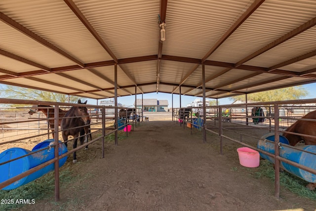 view of horse barn