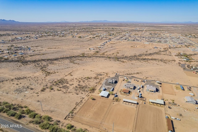 aerial view featuring a mountain view