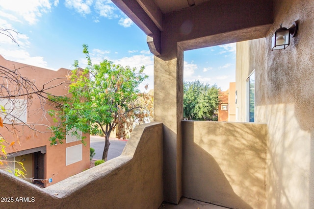 view of balcony