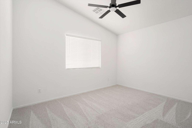23772 W Grove St, Buckeye, AZ 85326 - unfurnished room featuring carpet, a ceiling fan, vaulted ceiling, and baseboards