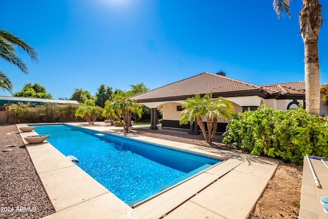 view of pool with a patio